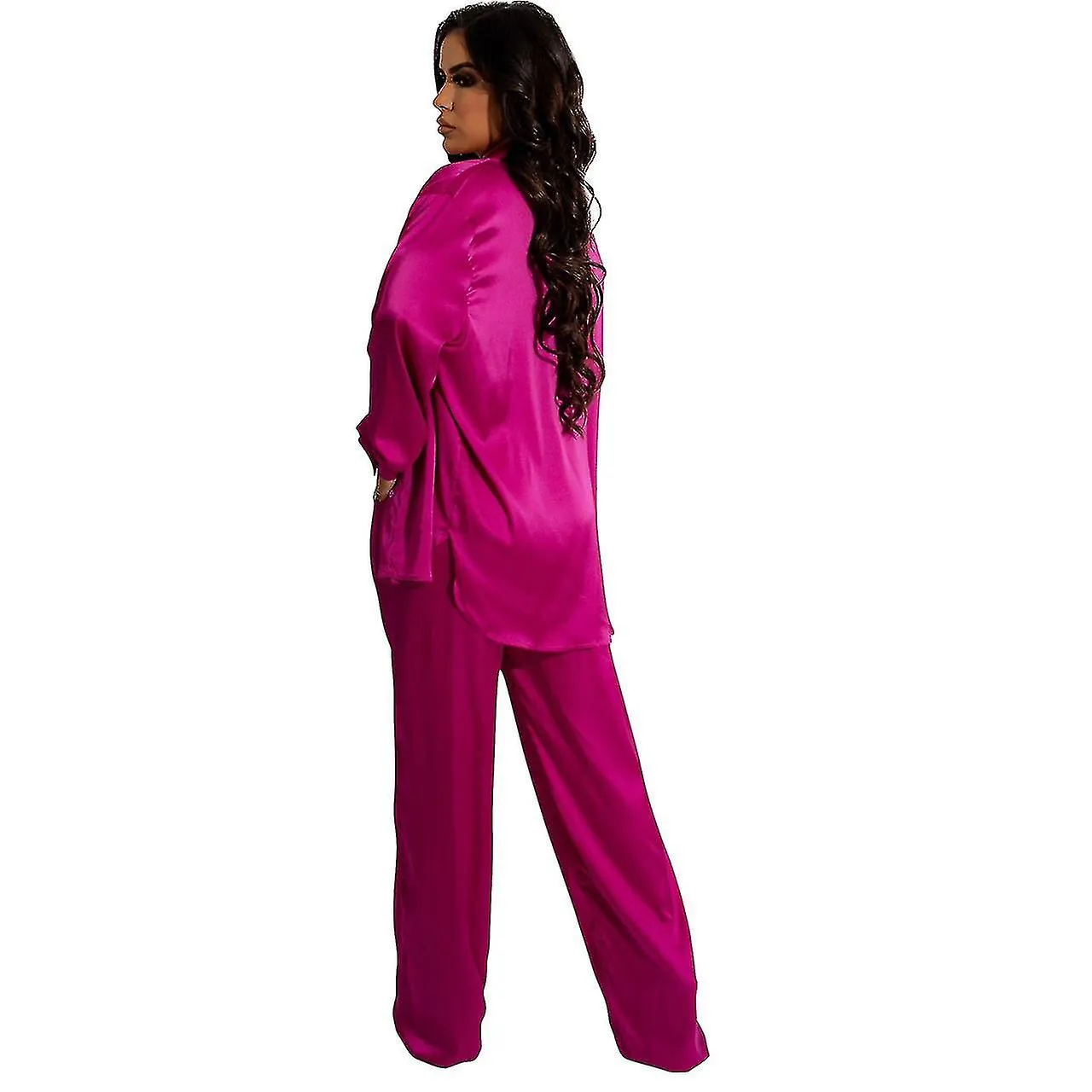3 Piece Women Sexy Satin Outfits