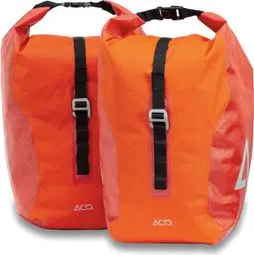 Acid Par de Bolsas para Bicicleta Acid City 20/2 RT SMLink 40L (2x20L) Rojo Llama Naranja