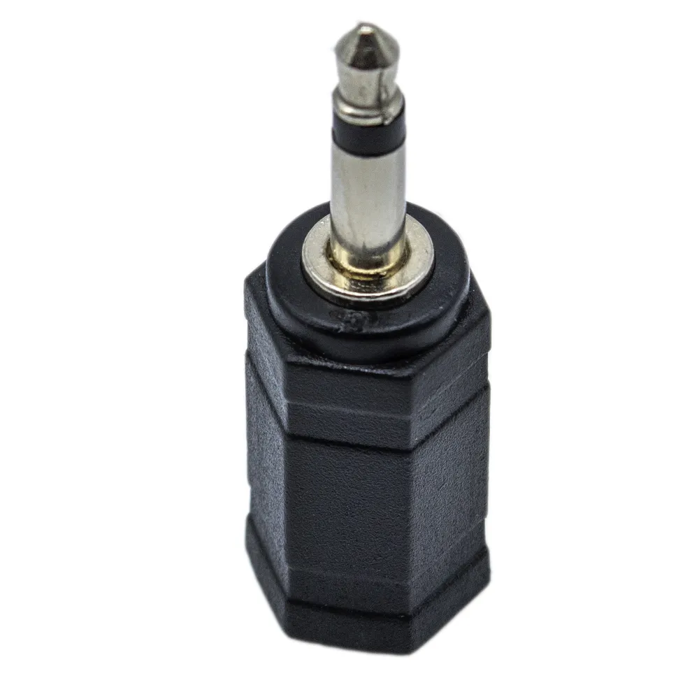 Adaptador Audio Jack  3.5 Estereo A Mono  Negro