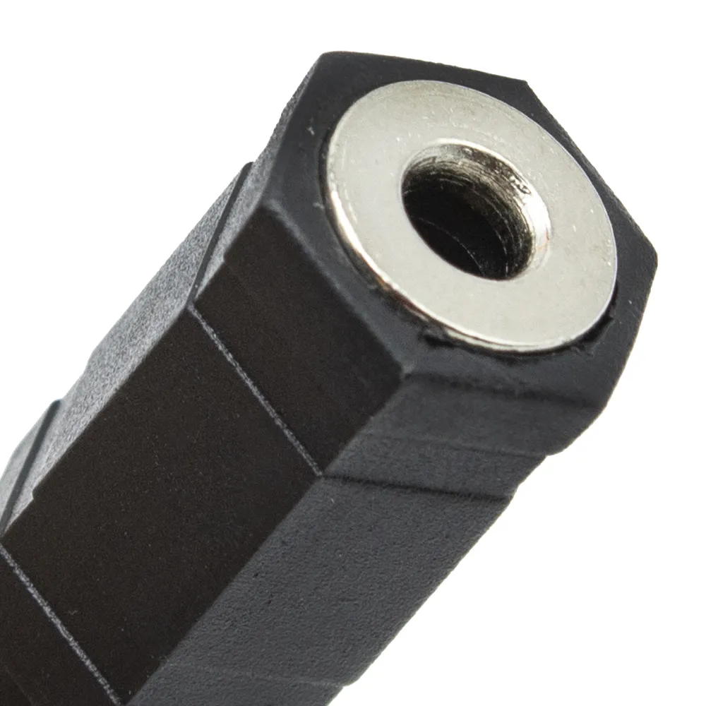 Adaptador Audio Jack  3.5 Estereo A Mono  Negro