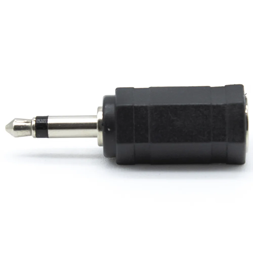Adaptador Audio Jack  3.5 Estereo A Mono  Negro