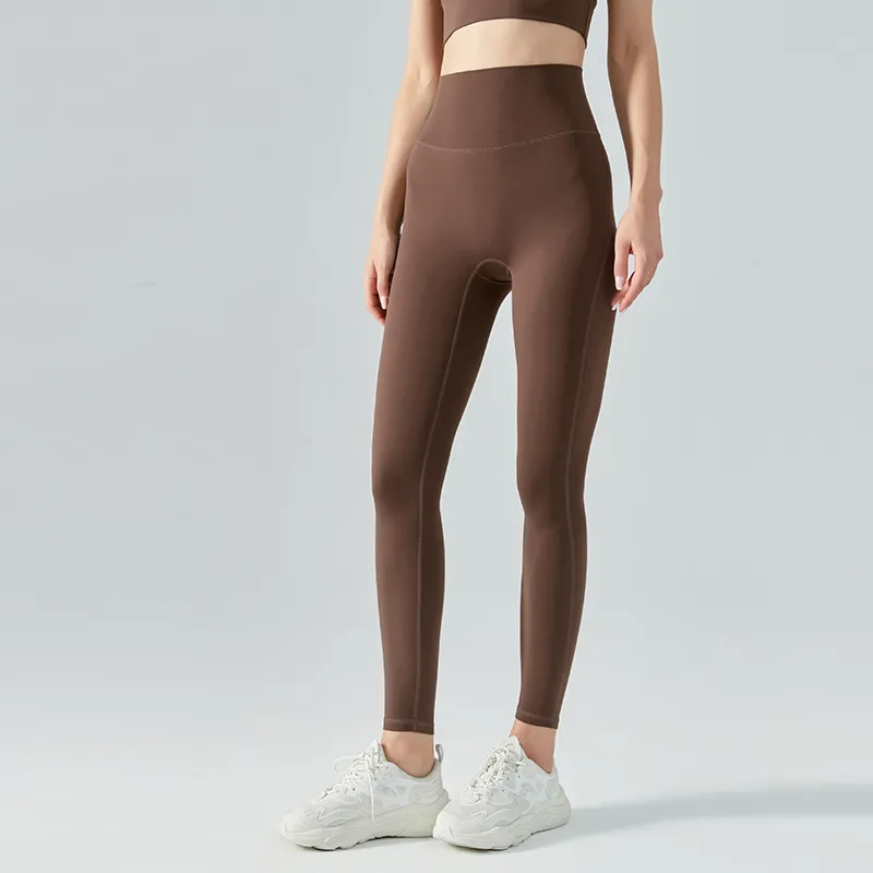 AL0LULU Leggings con logo para mujer Pantalones de yoga Nuls Pantalones deportivos de cintura alta