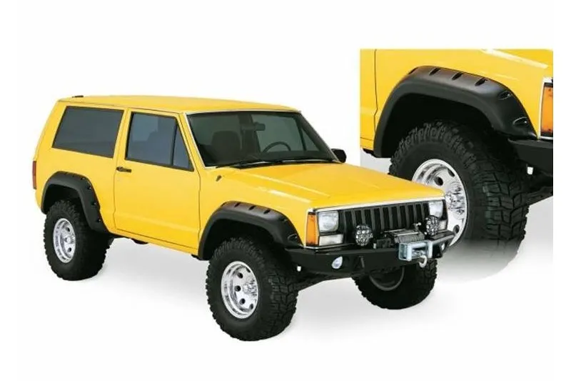 ALETINES DELANTEROS Y TRASEROS BUSHWACKER 2 PUERTAS CUTOUT STYLE CHEROKEE XJ 8401
