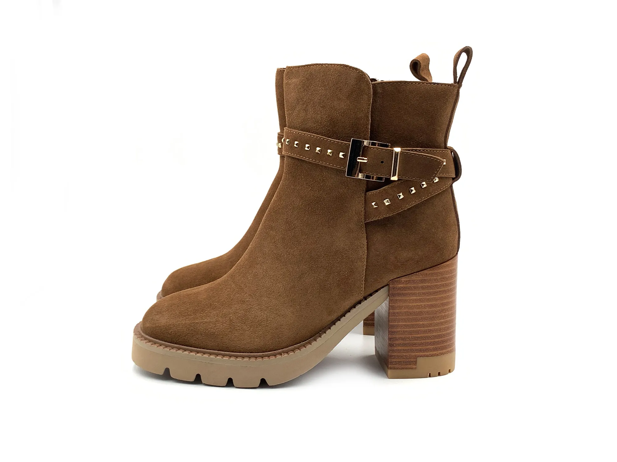 Alma En Pena I22bl2052 Botin Serraje Tacon 8 Camel Mujer