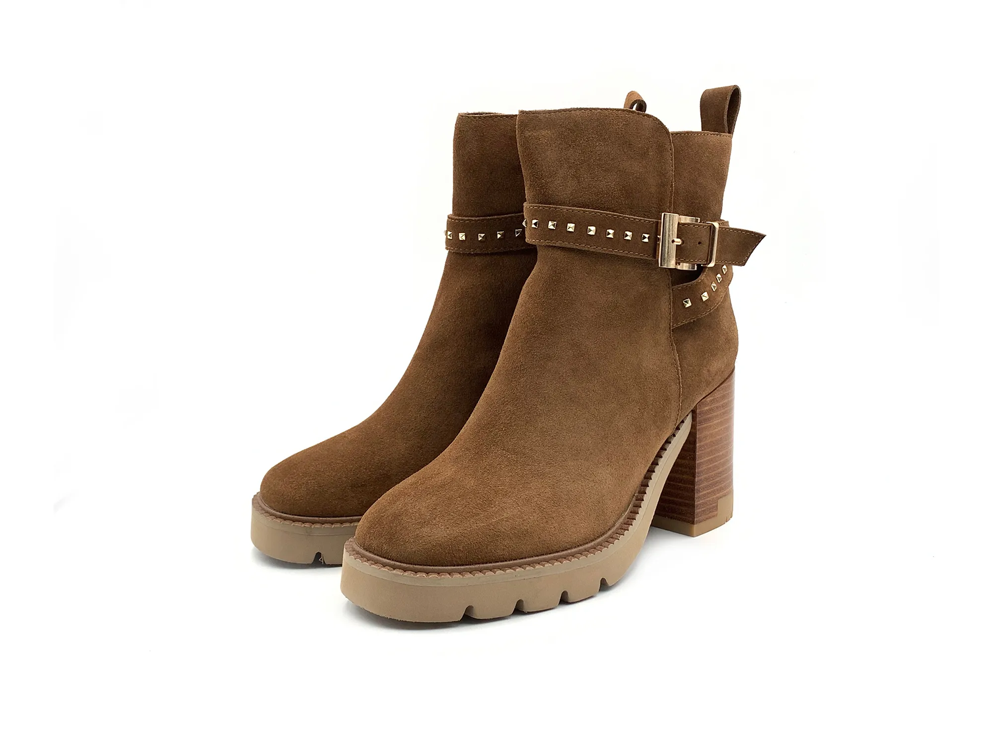 Alma En Pena I22bl2052 Botin Serraje Tacon 8 Camel Mujer