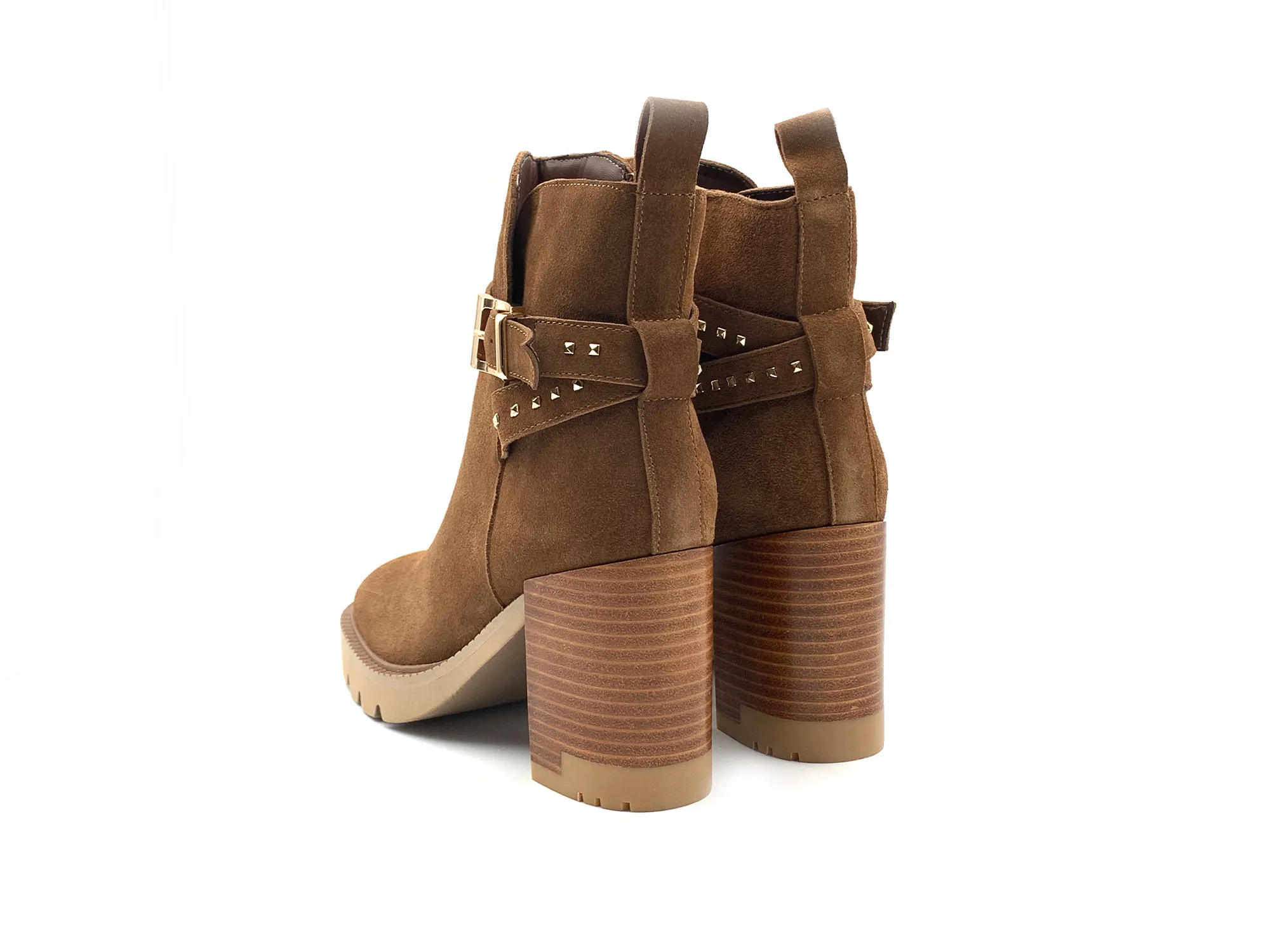 Alma En Pena I22bl2052 Botin Serraje Tacon 8 Camel Mujer