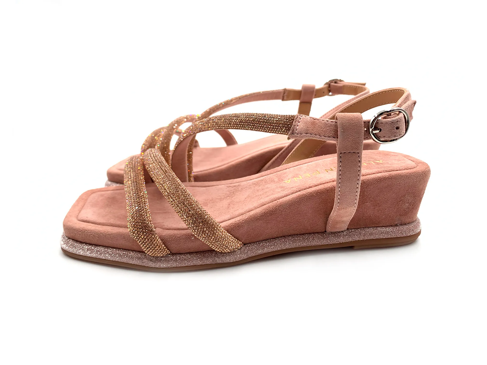 Alma En Pena V240735 Sandalia Suede Old Pink Mujer