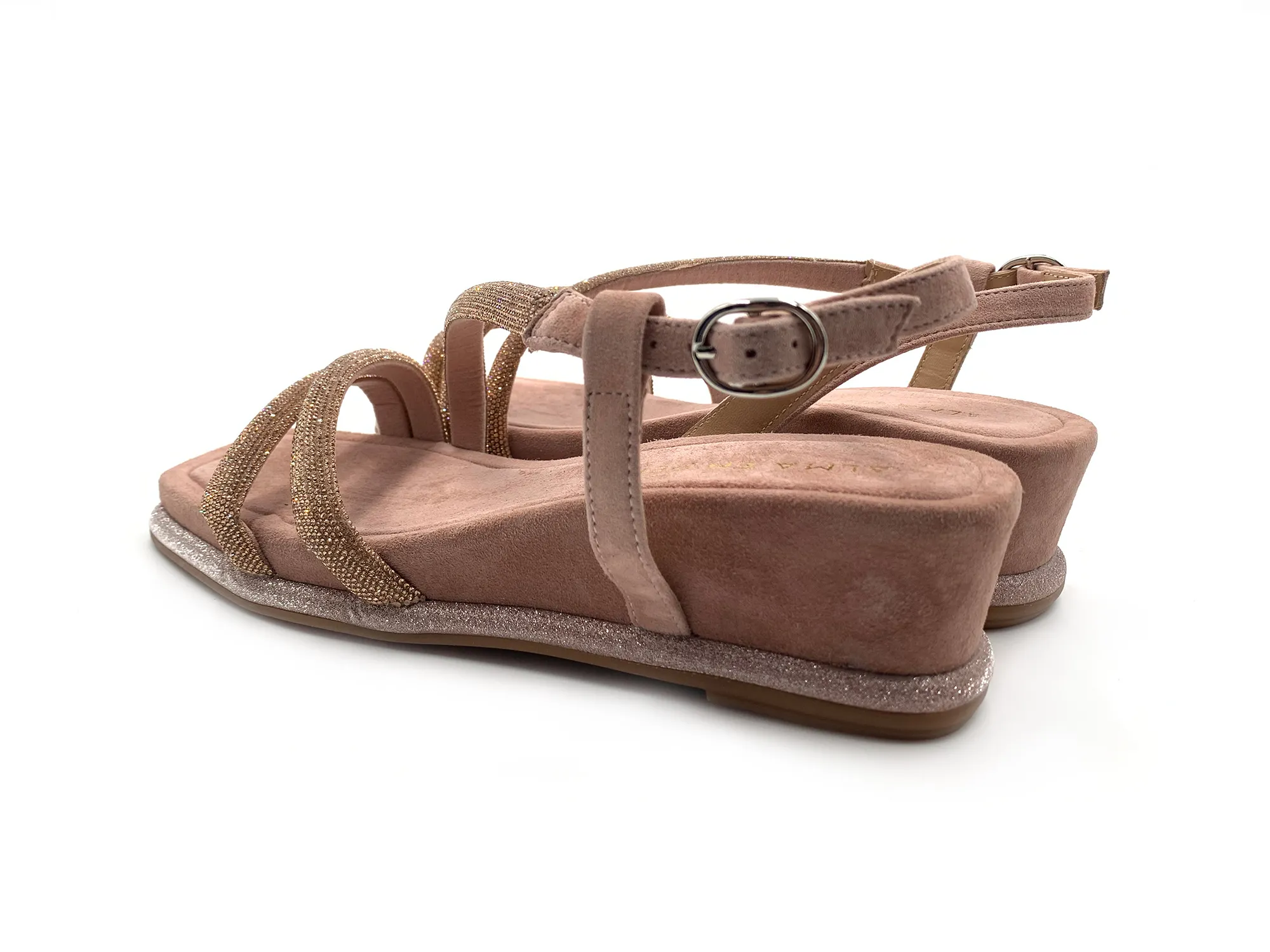 Alma En Pena V240735 Sandalia Suede Old Pink Mujer