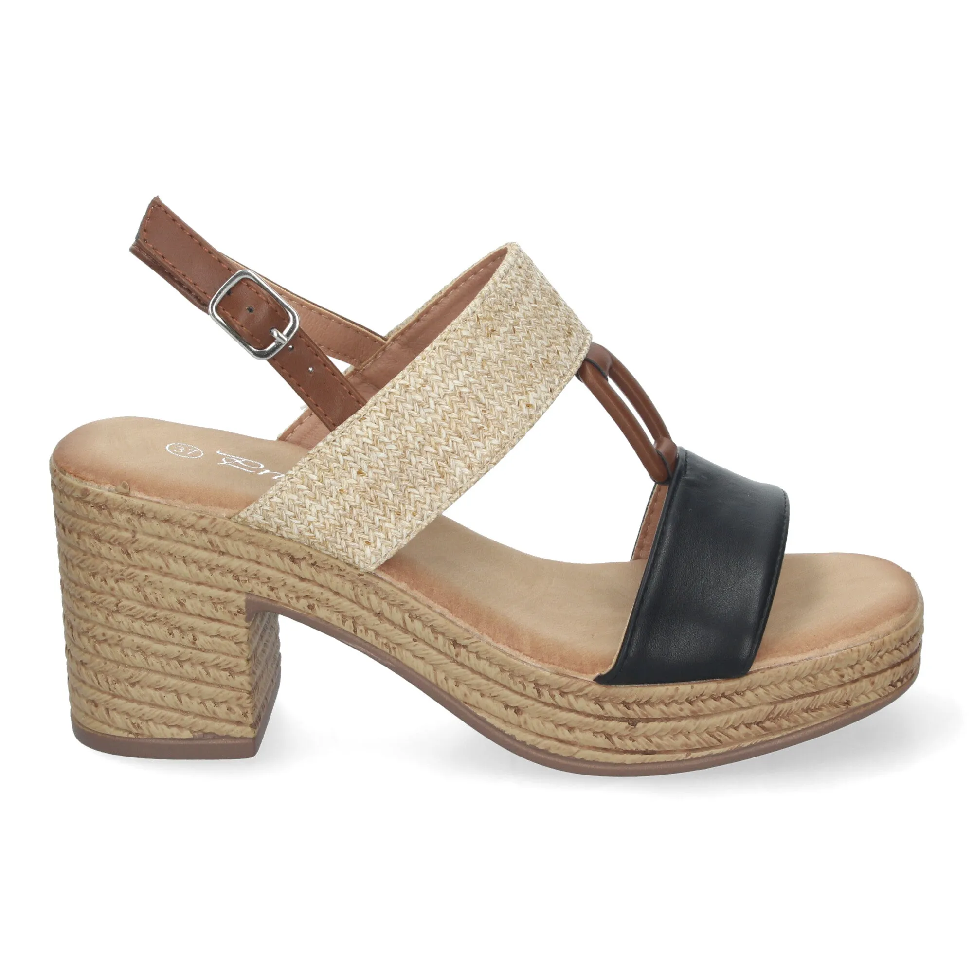 ALMA NEGRO  SANDALIAS DE TACóN