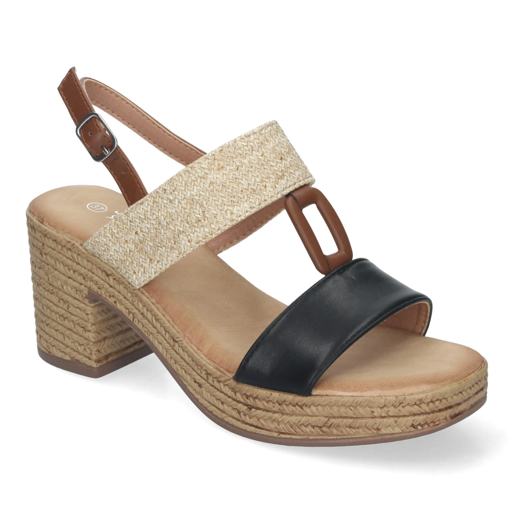 ALMA NEGRO  SANDALIAS DE TACóN
