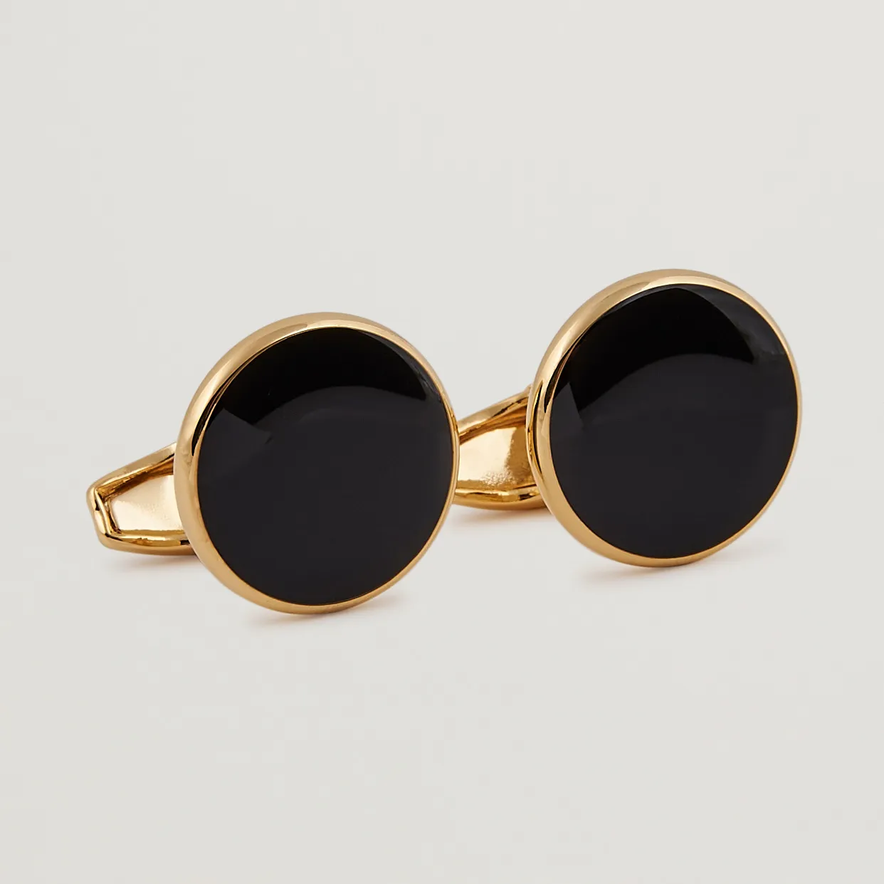 Amanda Christensen Cufflink & Shirt Studs Set Black/Gold