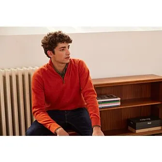 AMBER HALFZIP WOOL SWEATER  KENNETH