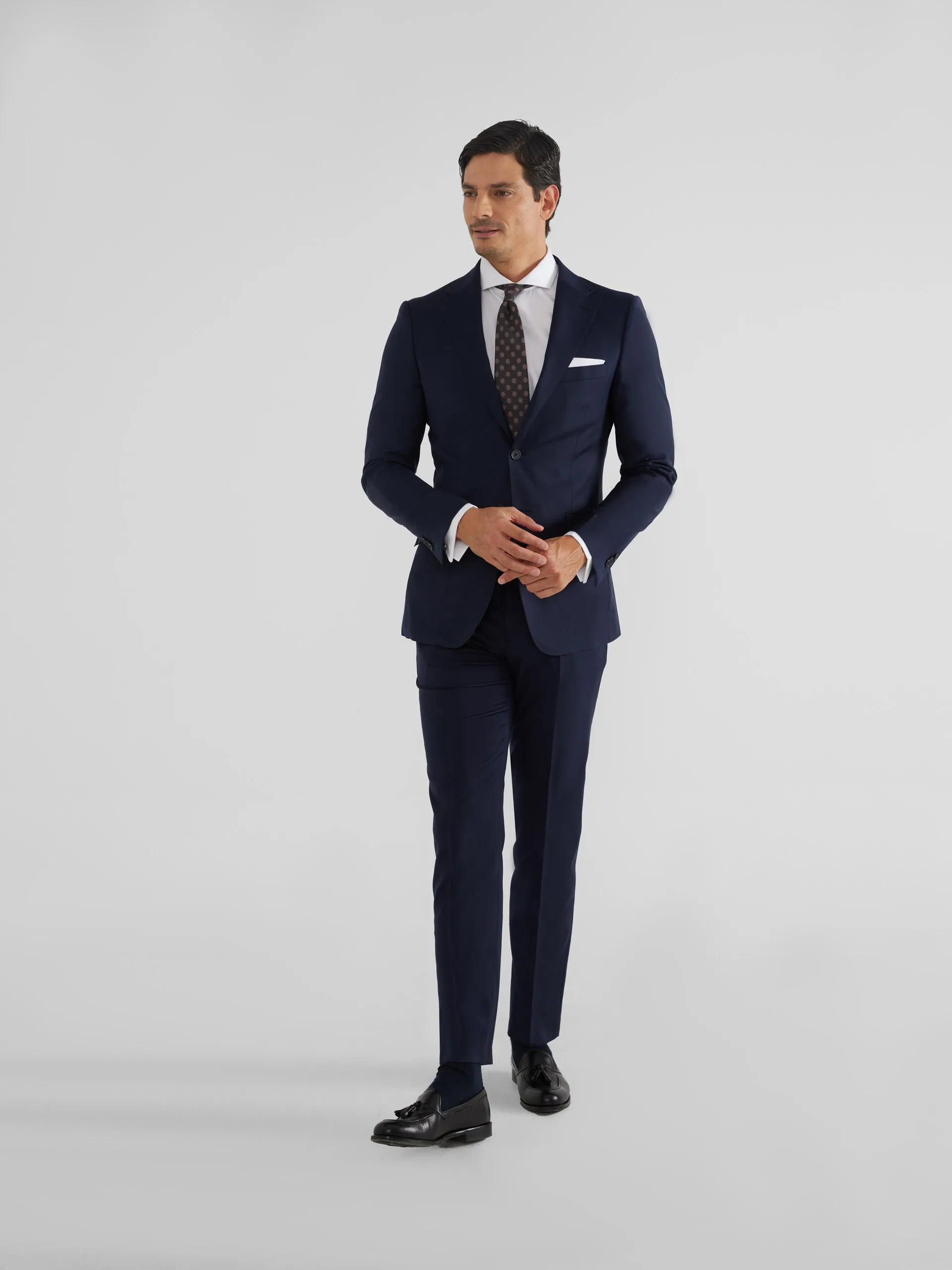 Americana traje natural stretch azul claro