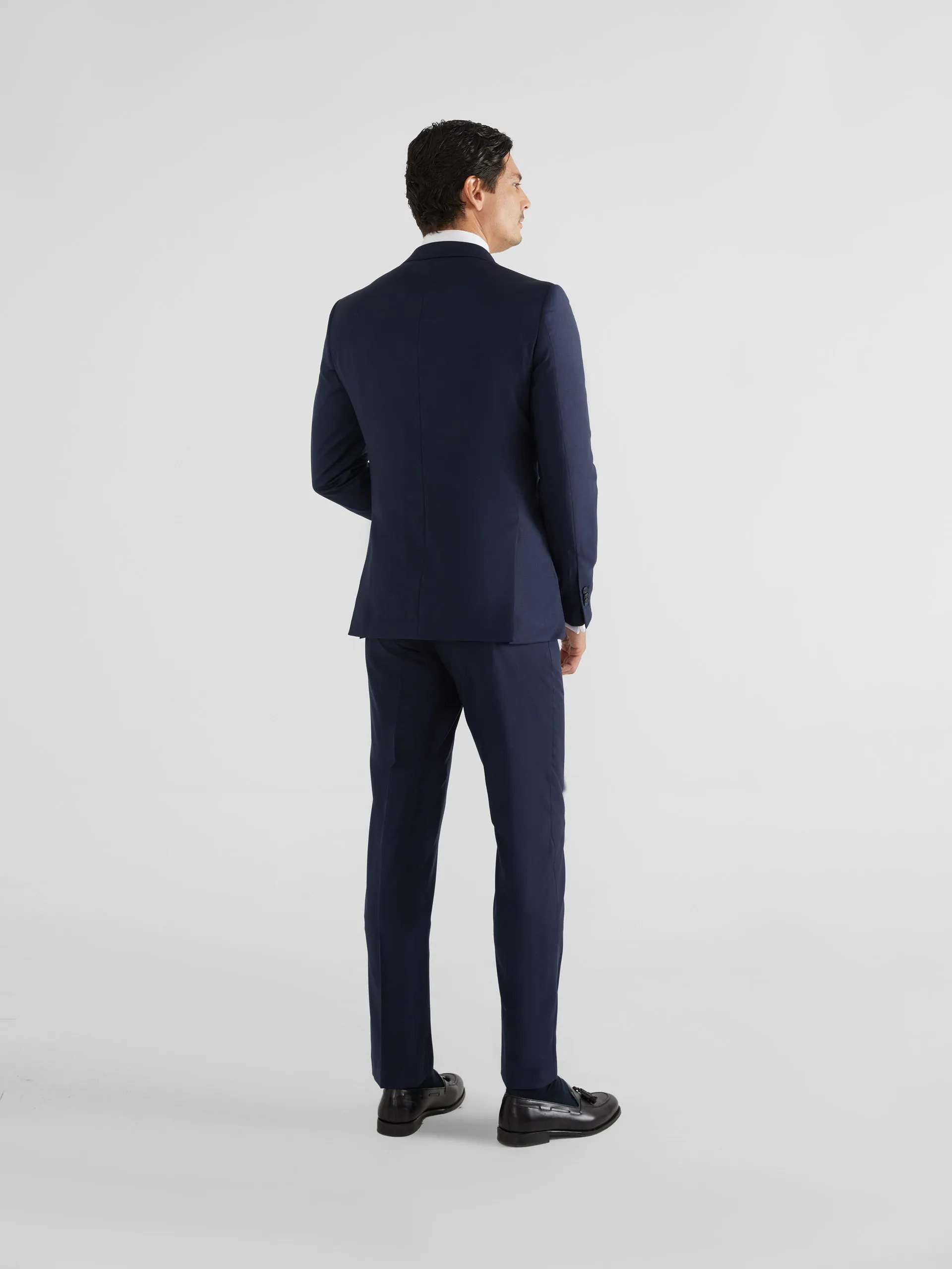 Americana traje natural stretch azul claro