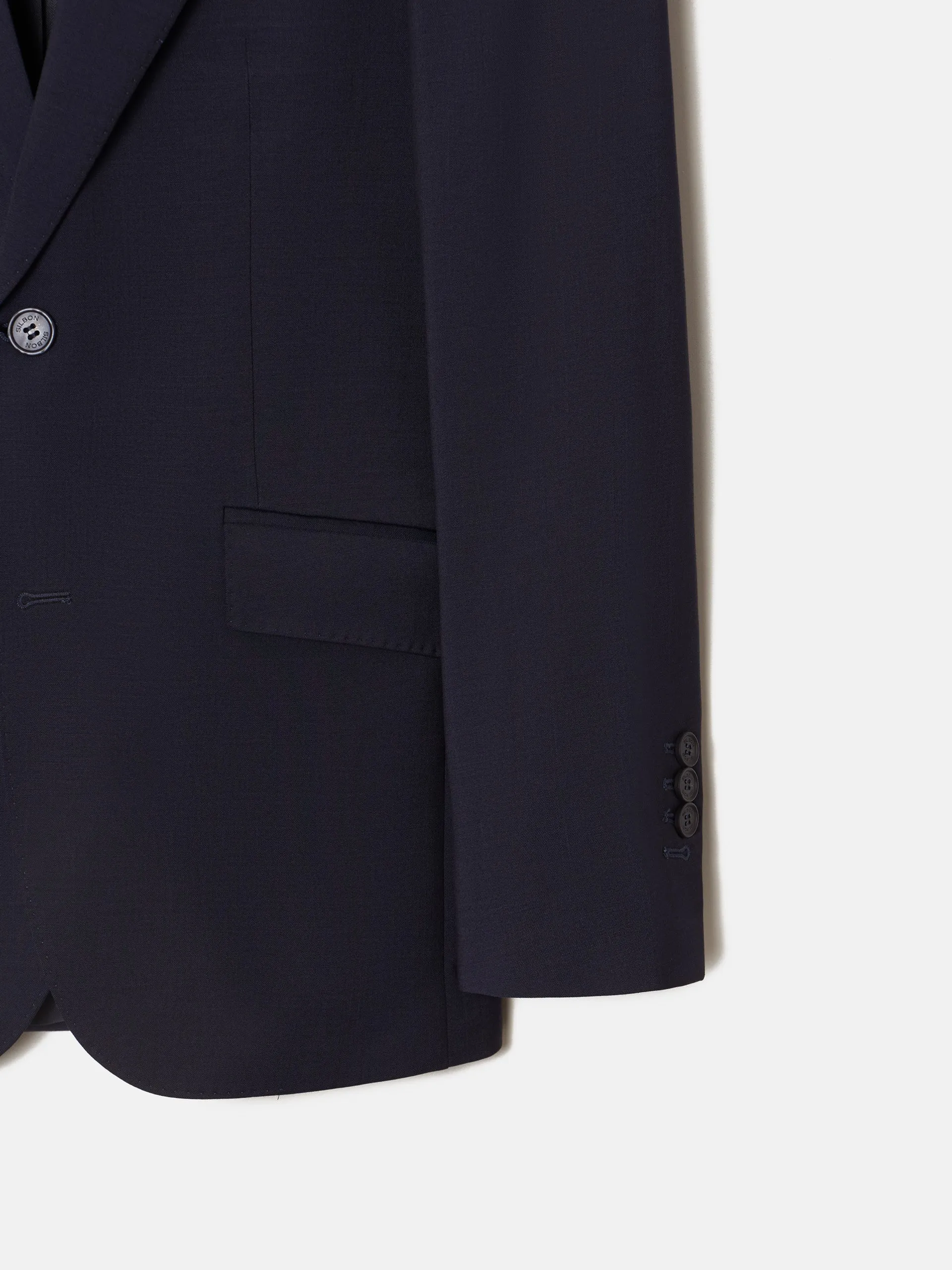 Americana traje natural stretch azul claro