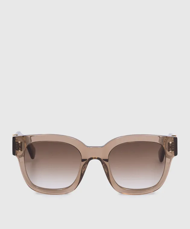 AMIRI Brown MA sunglasses with logo