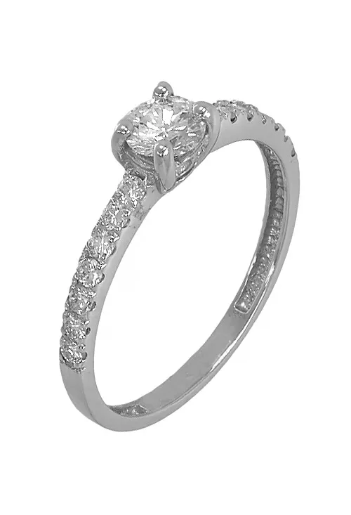 Anillo de compromiso oro blanco y diamantes 026_YZ1209