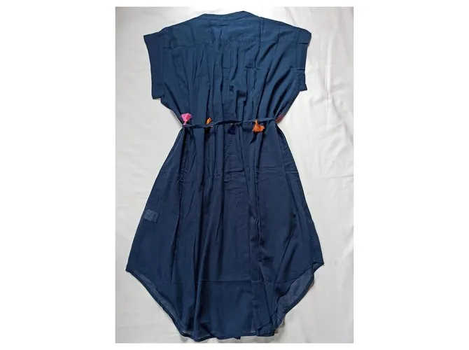 Antik Batik Tops Azul marino 