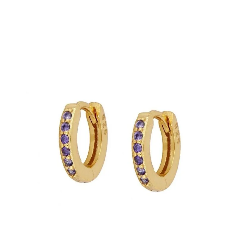 Aro Circonitas Lavanda Oro