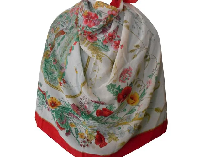 Autre Marque bufanda de amapola roja y tema de país crudo 