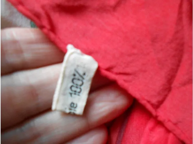 Autre Marque bufanda de amapola roja y tema de país crudo 