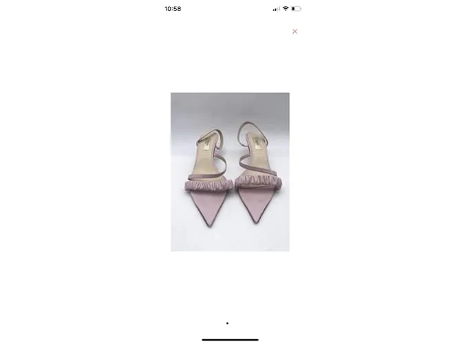 Autre Marque ELLEME Sandalias T.UE 40 cuero Púrpura 
