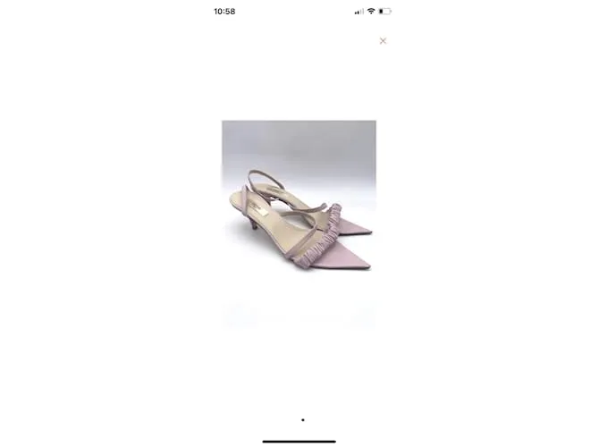 Autre Marque ELLEME Sandalias T.UE 40 cuero Púrpura 