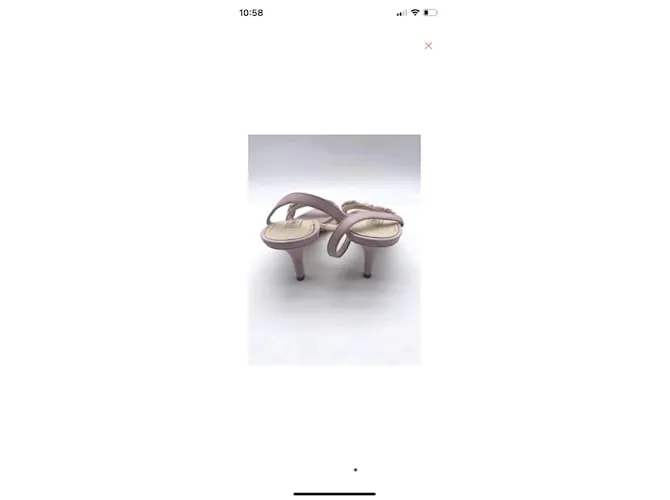 Autre Marque ELLEME Sandalias T.UE 40 cuero Púrpura 
