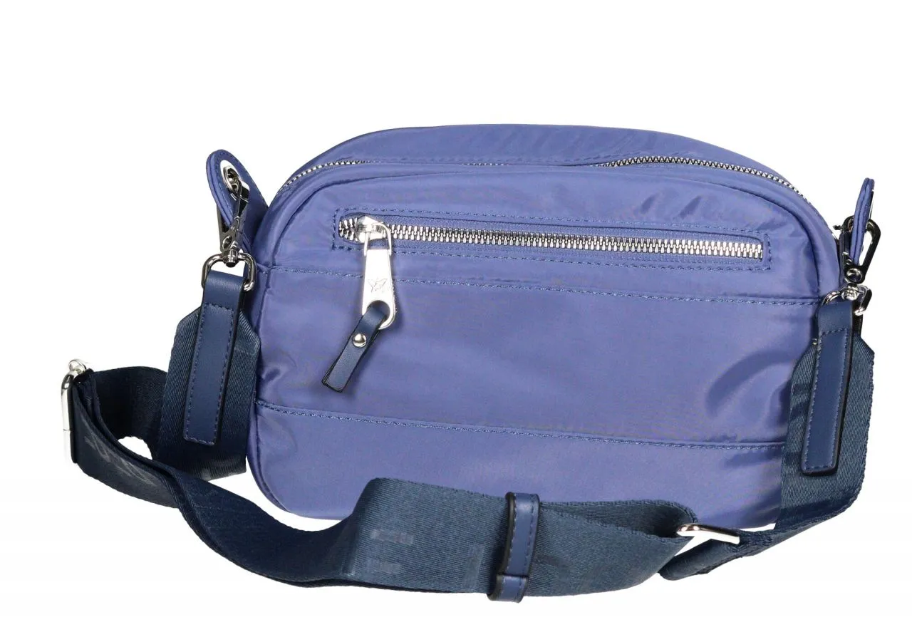 Bandolera Nilon Jeans Banda Logo Metal Asa Cinta Al Tono