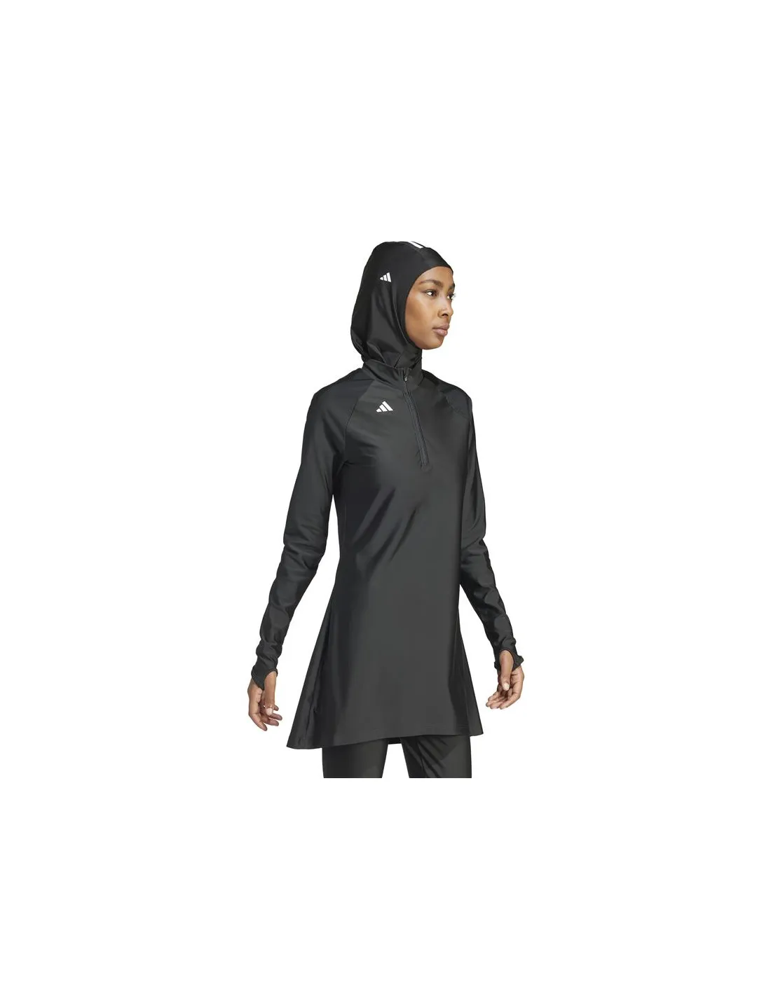 Bañador de Natación adidas 3Bandas Ls Swim Mujer Negro