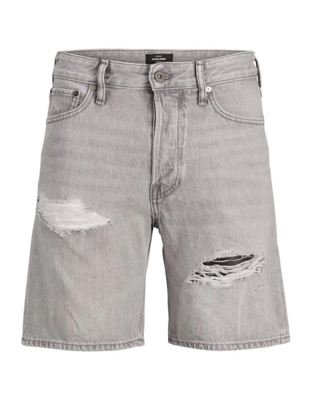 Bermuda Jack&Jones Chris gris rotos regular para hombre