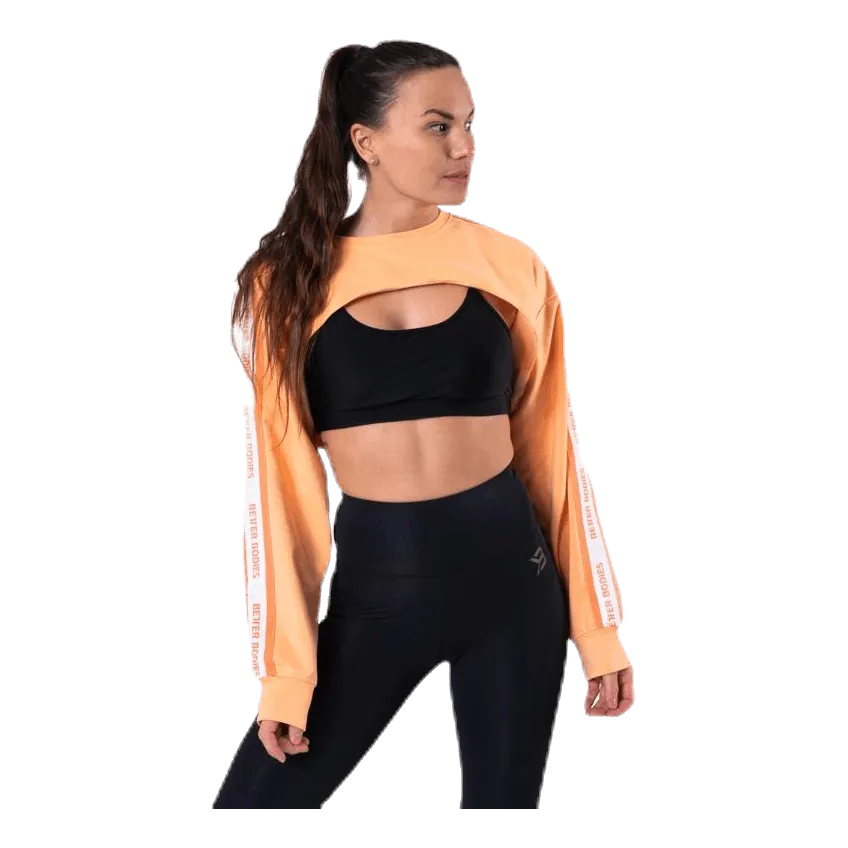 Better Bodies Chrystie Crop LS Orange