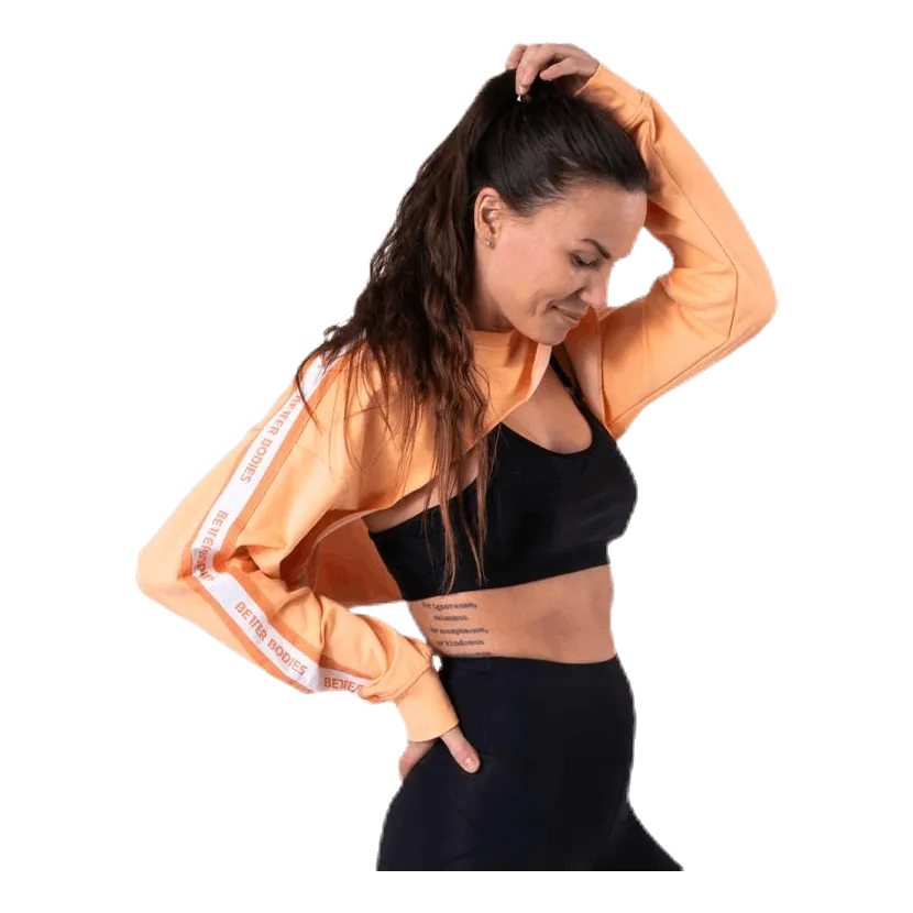 Better Bodies Chrystie Crop LS Orange