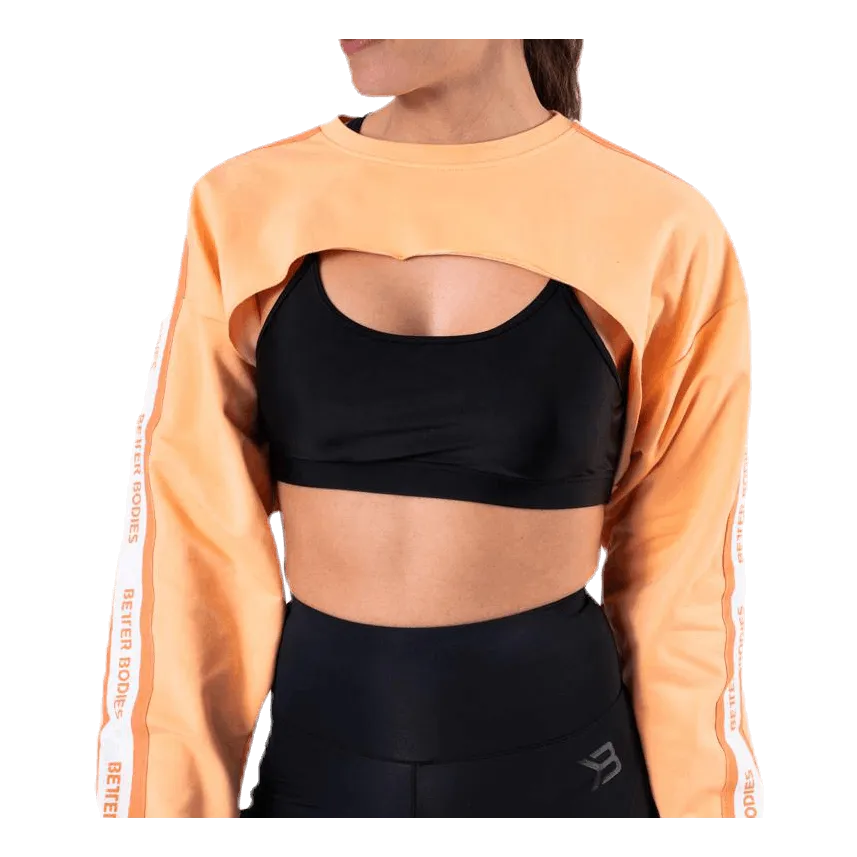 Better Bodies Chrystie Crop LS Orange