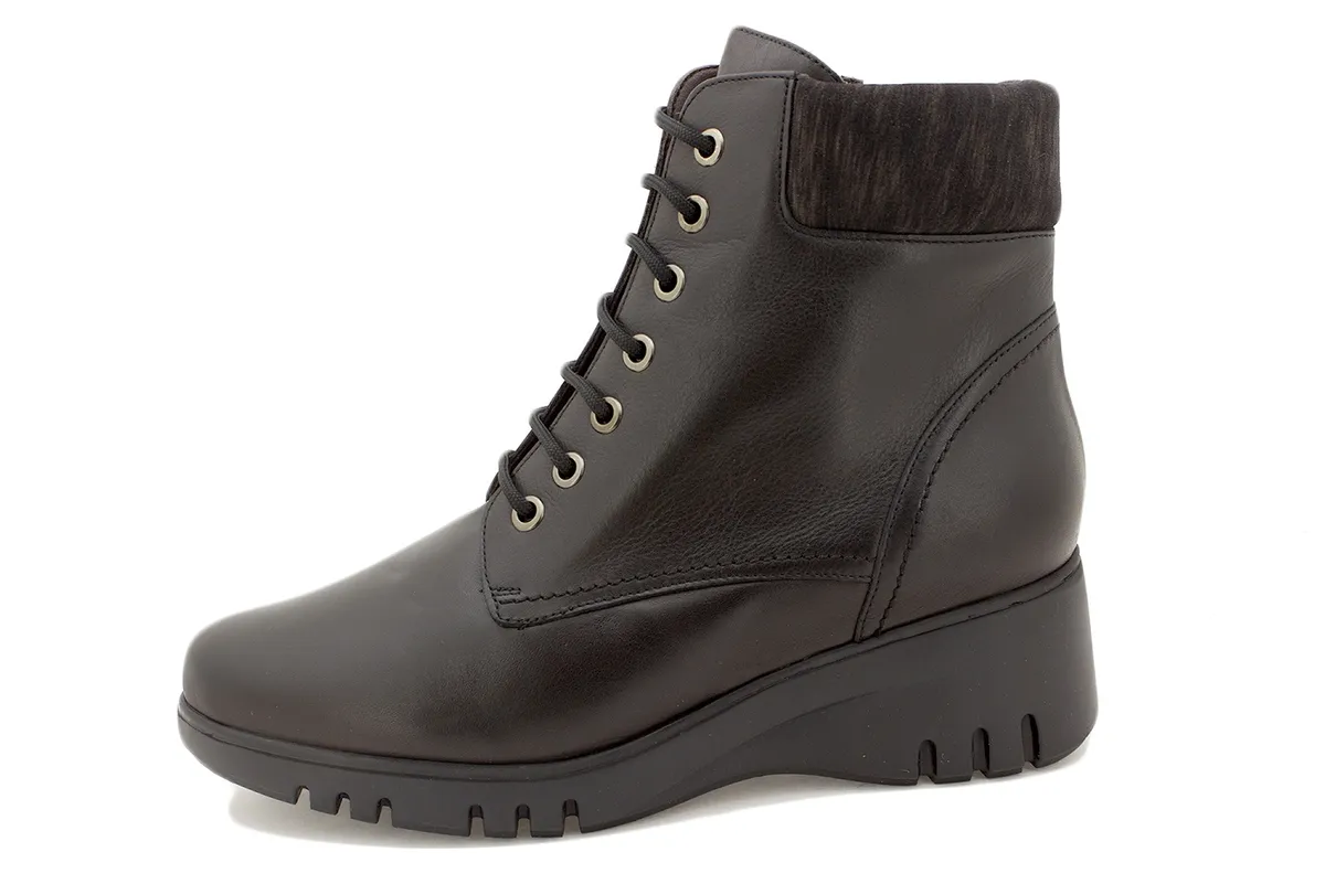 Black Leather Ankle boot