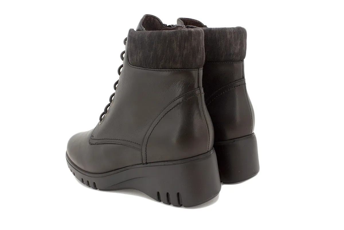 Black Leather Ankle boot