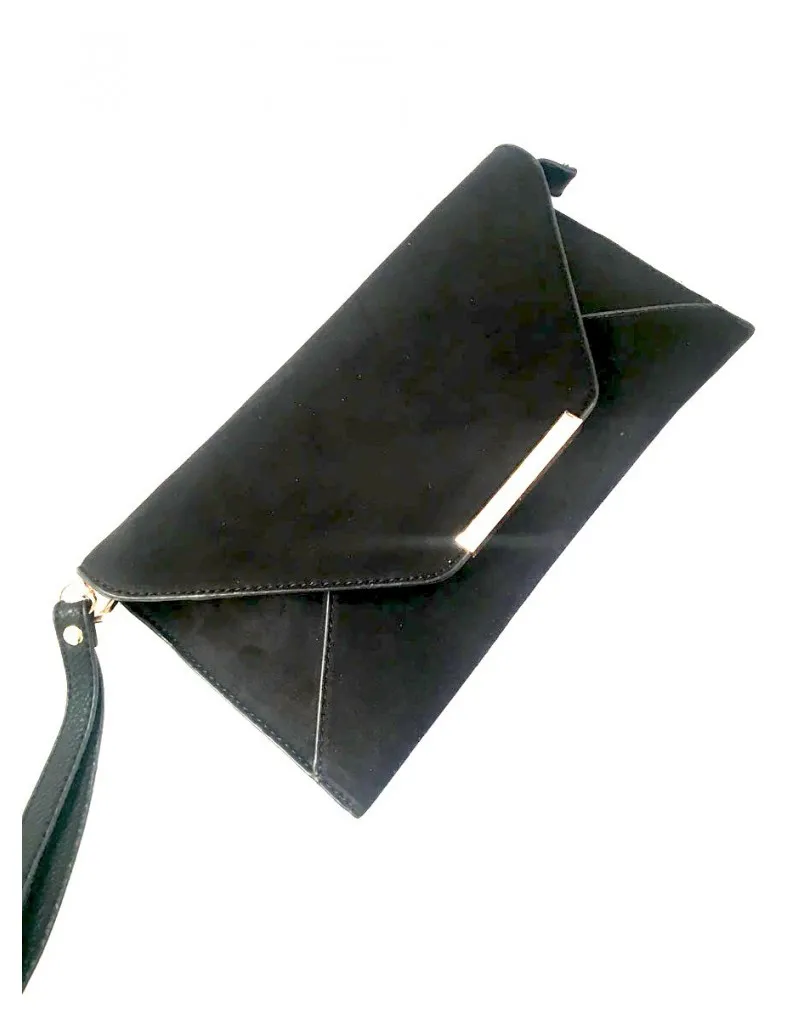 BOLSOS DE DIARIO  O FIESTA CARTERAS ANTELINA NEGRAS