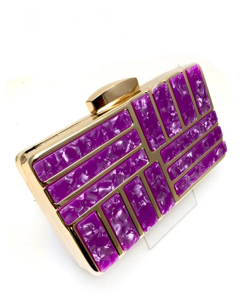 BOLSOS DE FIESTA DE CAREY MORADO ESPECIAL MADRINAS E INVITADAS DE BODAS