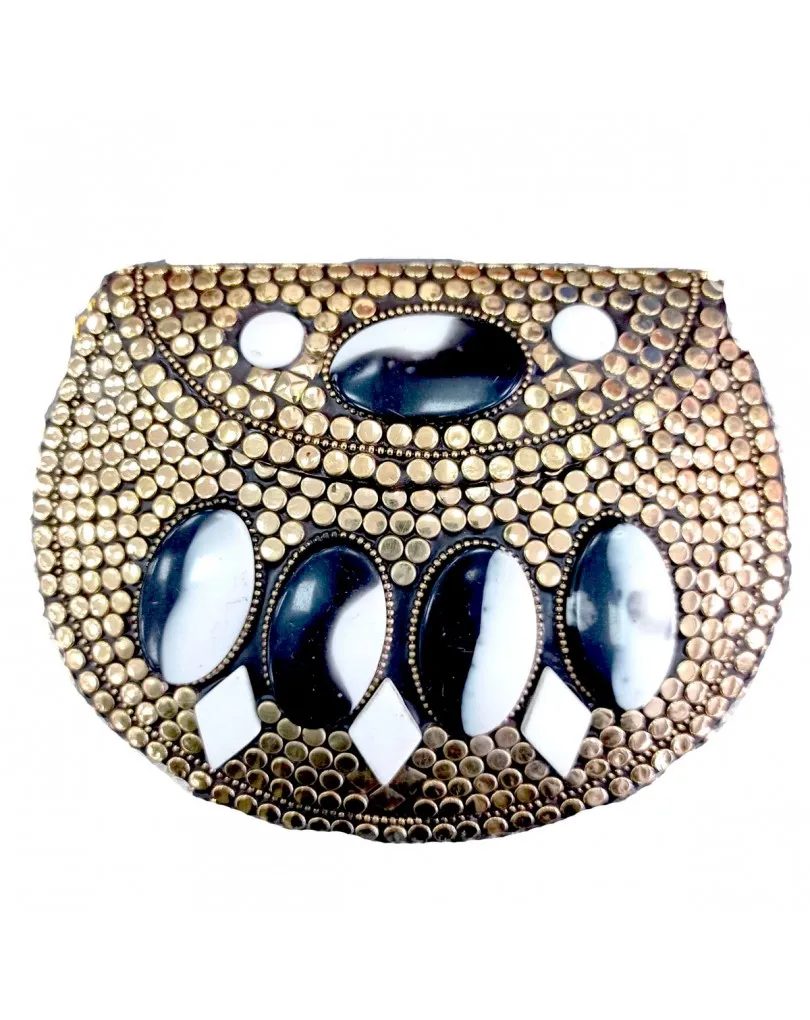 BOLSOS DE FIESTA ORIGINALES TIPO COFRE CON NACAR