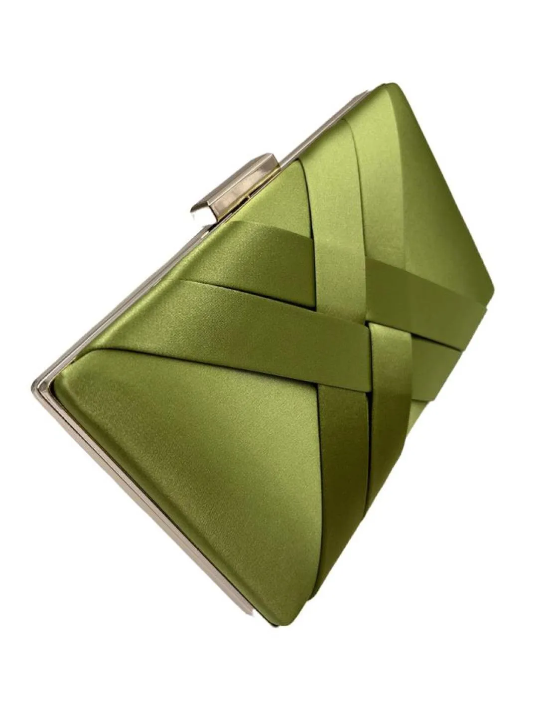 BOLSOS DE FIESTA PISTACHO TEXTURA SEDA PARA BODAS