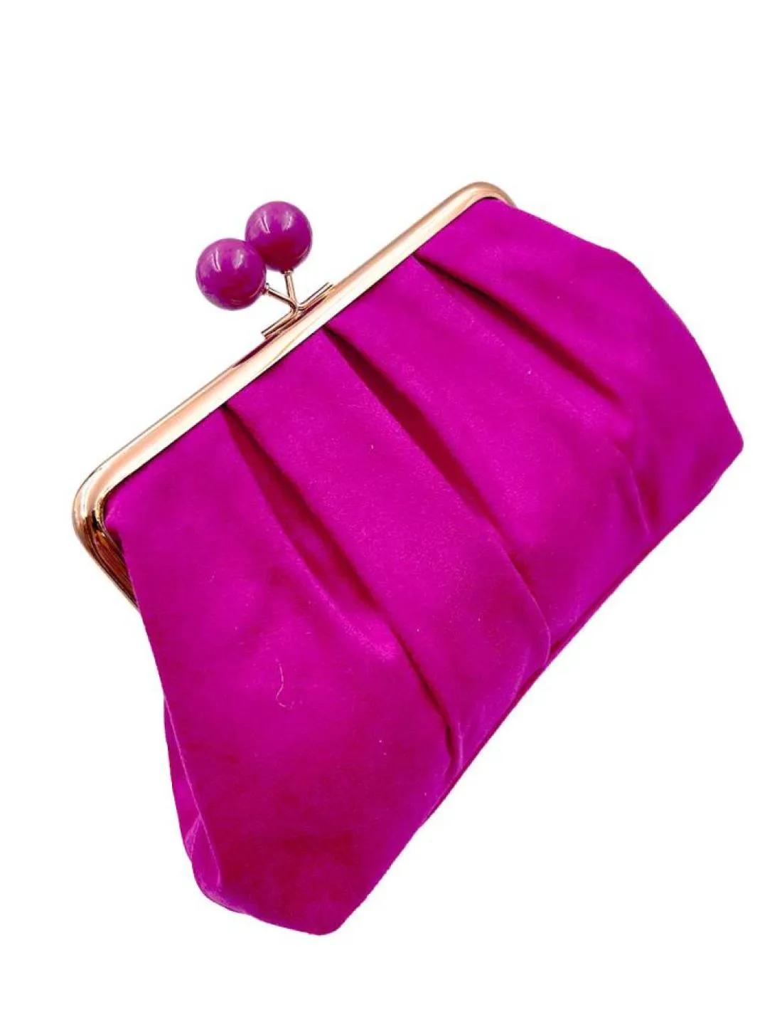 BOLSOS FIESTA FUCSIAS CON CIERRE VINTAGE PARA BODA