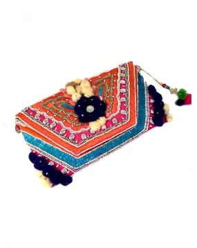 BOLSOS HIPPIES ORIGINALES DE INDIA ROSA Y AZUL