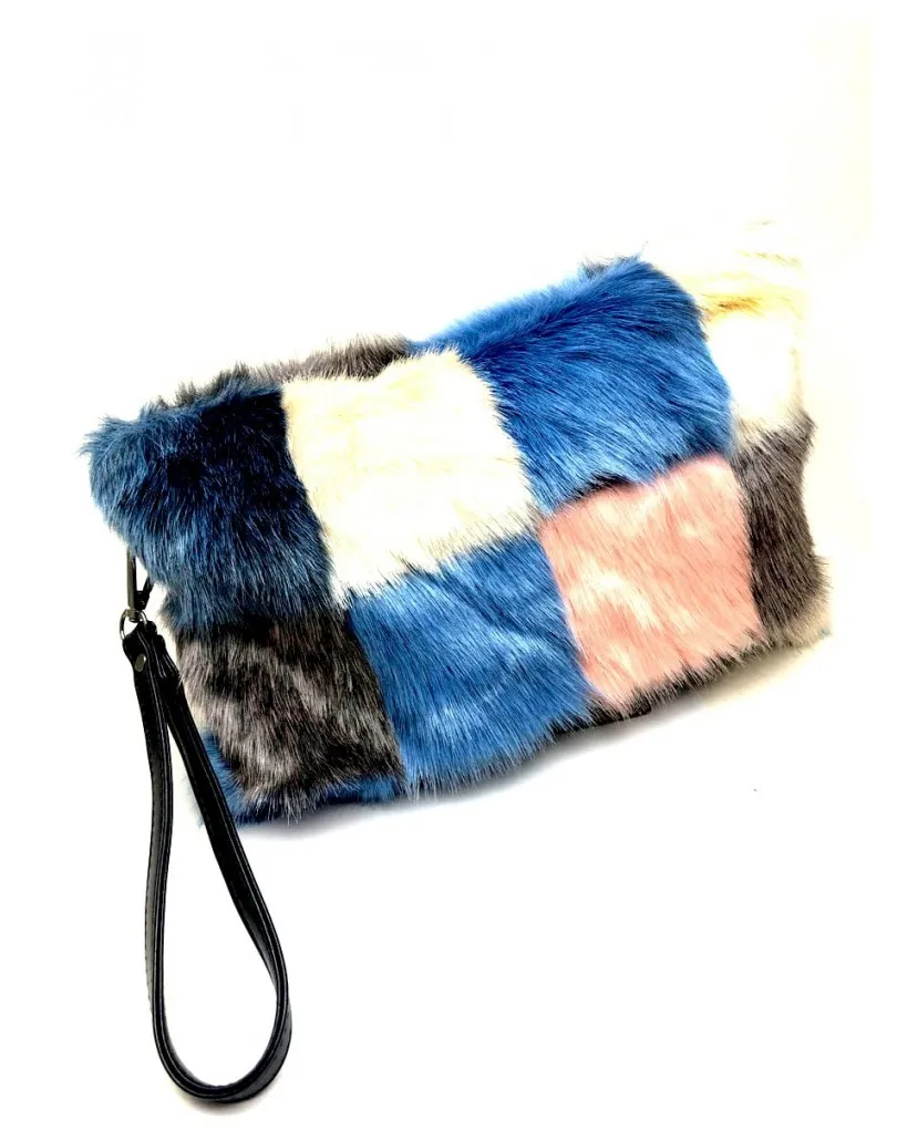 BOLSOS MUJER BANDOLERA DE PELO COMPLEMENTOS MODA MADRID