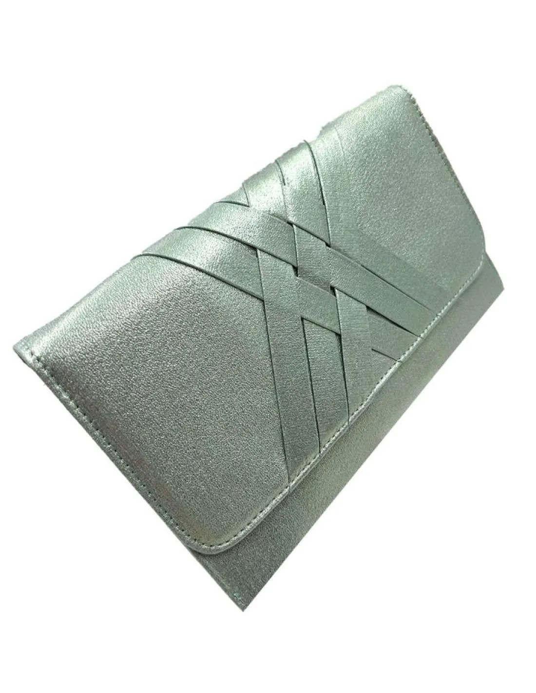BOLSOS VERDES DE FIESTA CARTERA DE SOLAPA DRAPEADA