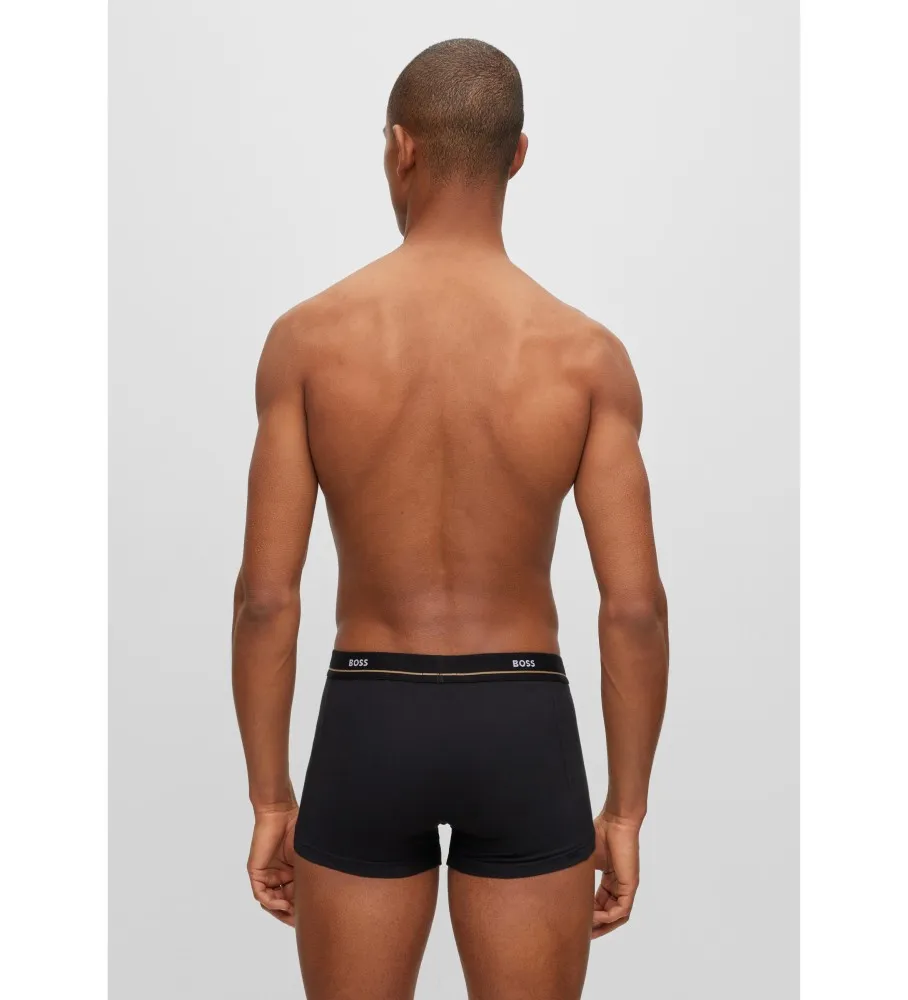 BOSS PACK DE 5 BOXERS NEGRO, AZUL, MARINO, BEIGE, ROJO