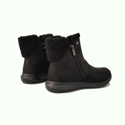 Bota mujer borreguito relax negro