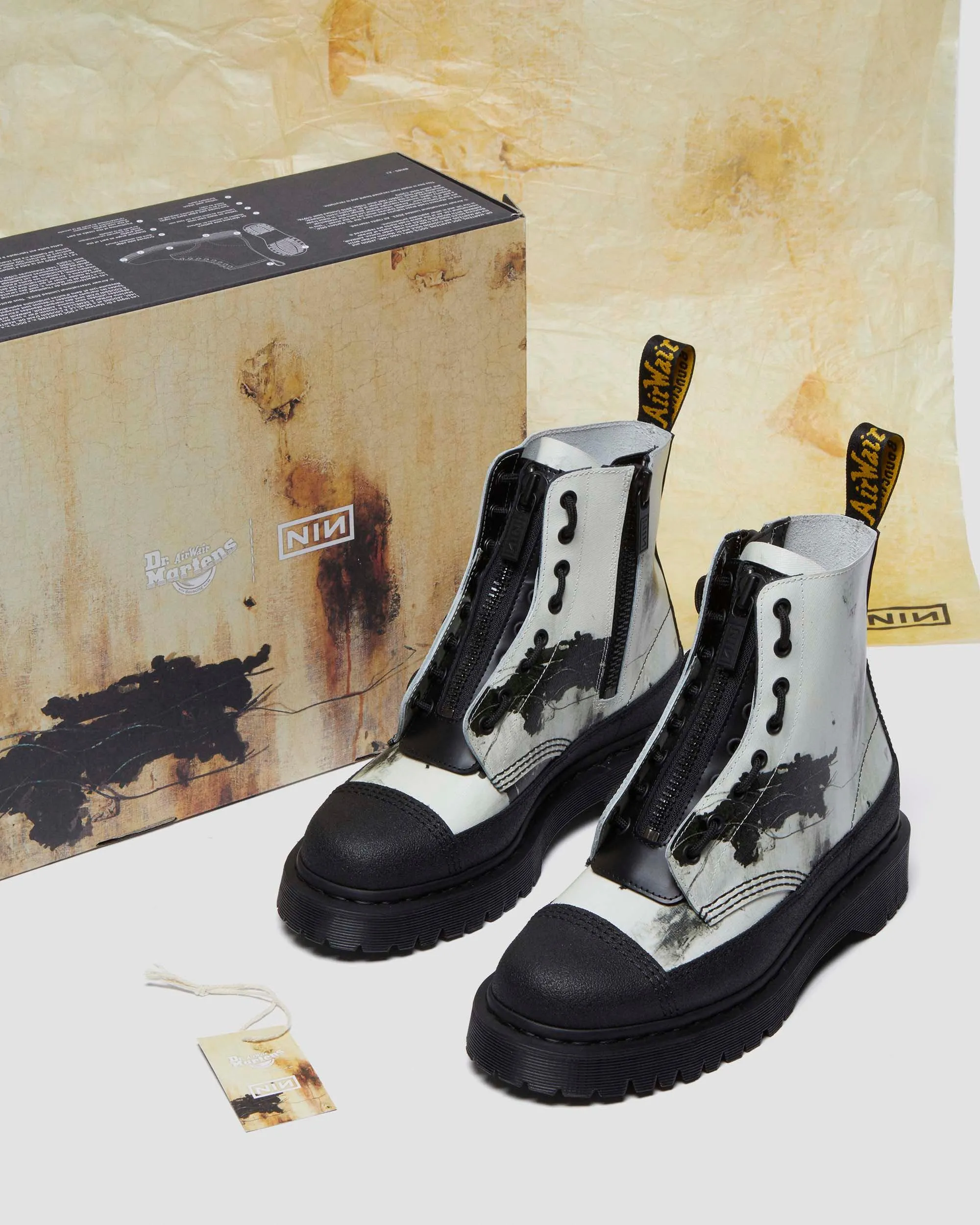 Botas 1460 Nine Inch Nails de piel y goma