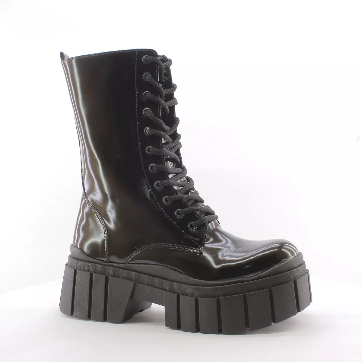Botas Borcegos Acordonados Plataforma Altos Dama 905 Carg