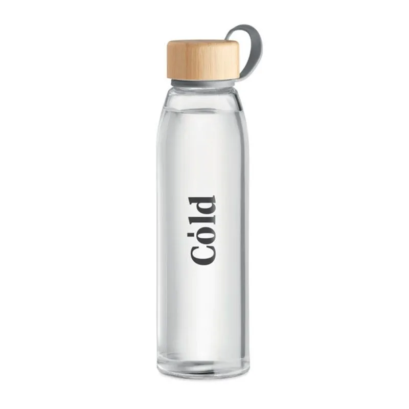 Botella publicitaria de cristal de 500 ml. Fjord White