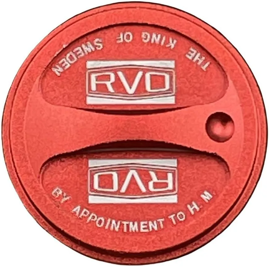 Botones de carrete de pesca compatibles con B5B5 B4P4 con construcción de aleación de aluminio (rojo)